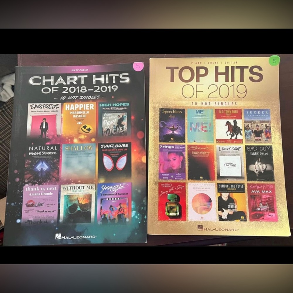 piano sheet music books